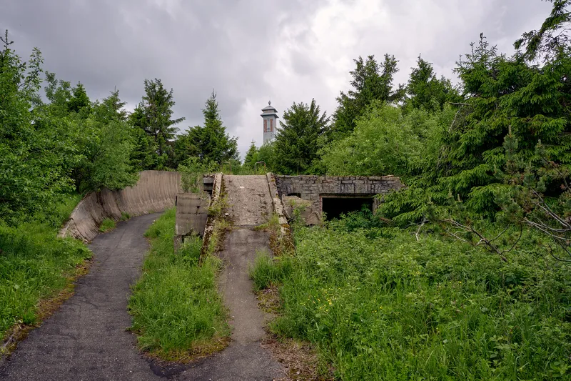 Die alte Rennrodelbahn am Fichtelberg
