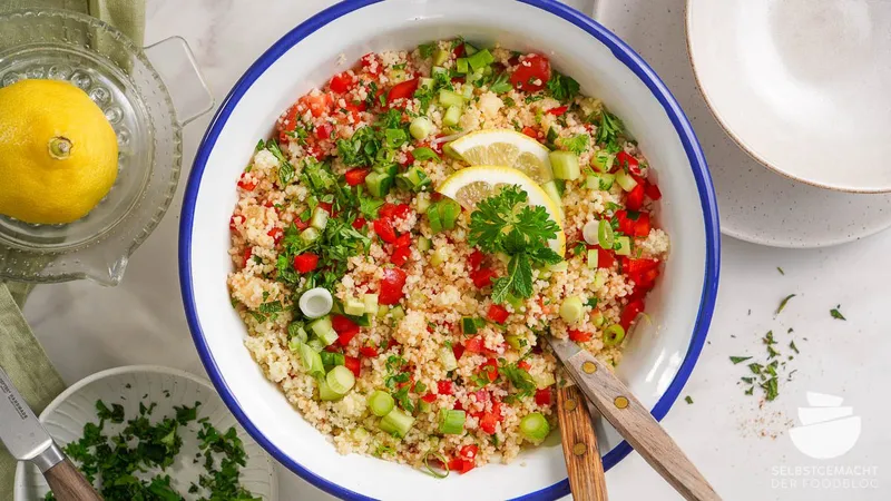 Couscous Salat einfach in 15 Minuten