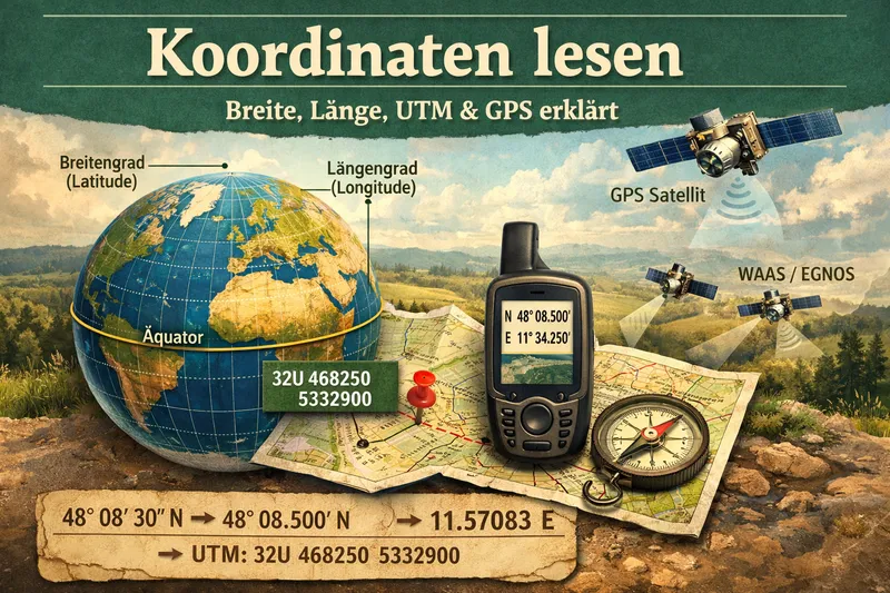 Koordinatensysteme verstehen: Breite, Länge, UTM & GPS – so findest du jeden Punkt wieder