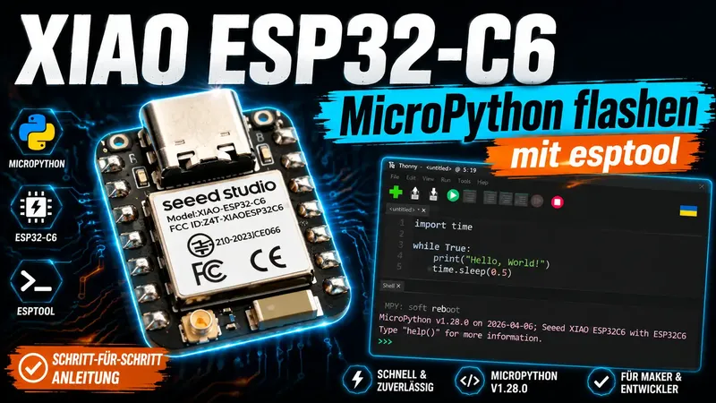 XIAO ESP32-C6 mit MicroPython flashen – Schritt-für-Schritt mit esptool