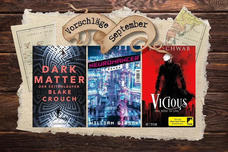 Buchclub | Die Buchvorschläge für September 2026 – von Zeitenläufern, Neuromancern & toten Superhelden