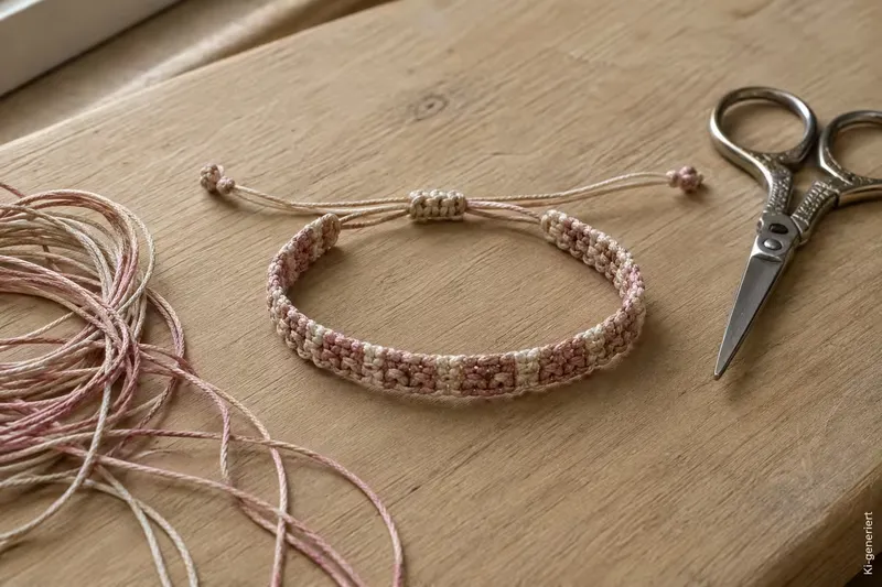 So kannst du ein einfaches Makramee-Armband selber knüpfen