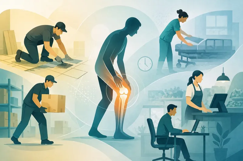 Arthrose und Arbeitsfähigkeit: Wenn der Beruf zum Problem wird