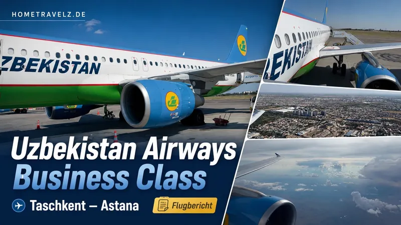 Uzbekistan Airways Business Class von Tashkent nach Astana