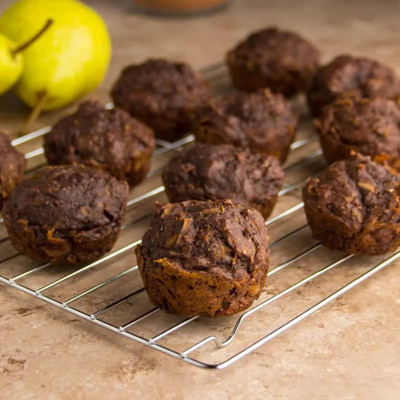 Saftige Schoko-Birnen-Muffins für Kinder