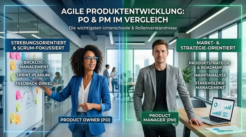 Agile Produktentwicklung: Product Owner und Product Manager im Vergleich