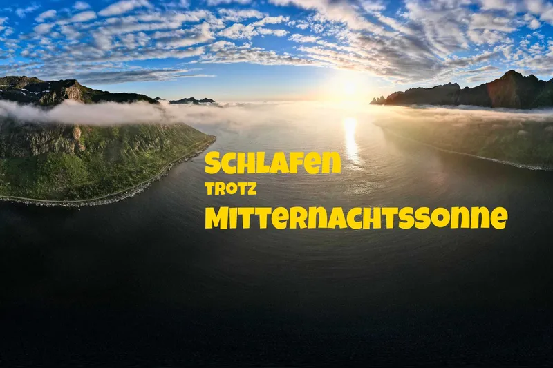 Schlafen bei Mitternachtssonne im Camper: So klappt´s im Norden trotzdem