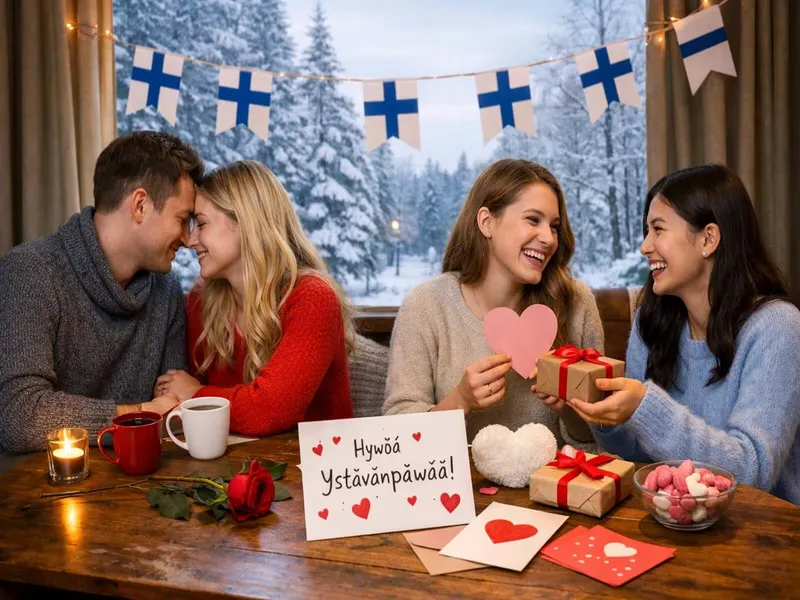Der Valentinstag in Finnland verbindet Liebe und Freunde