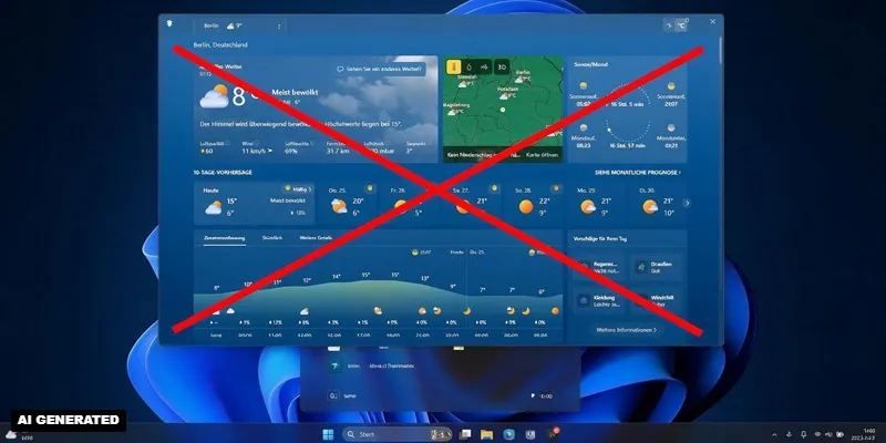 Warum du bei Windows 11 die Wetter-App deinstallieren solltest