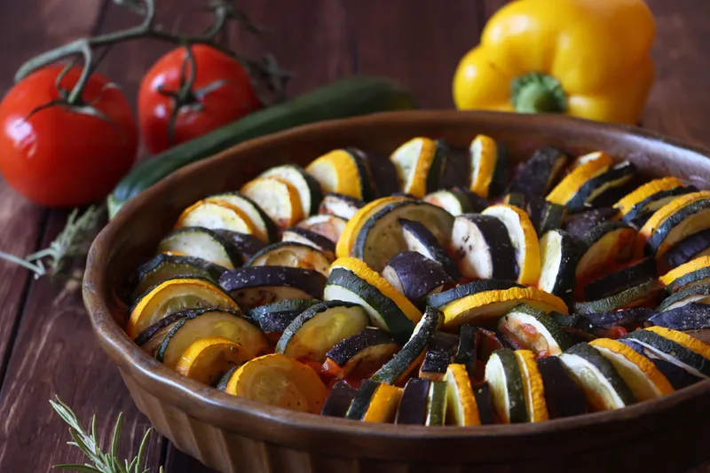 Rezept: vegane Ratatouille aus dem Ofen