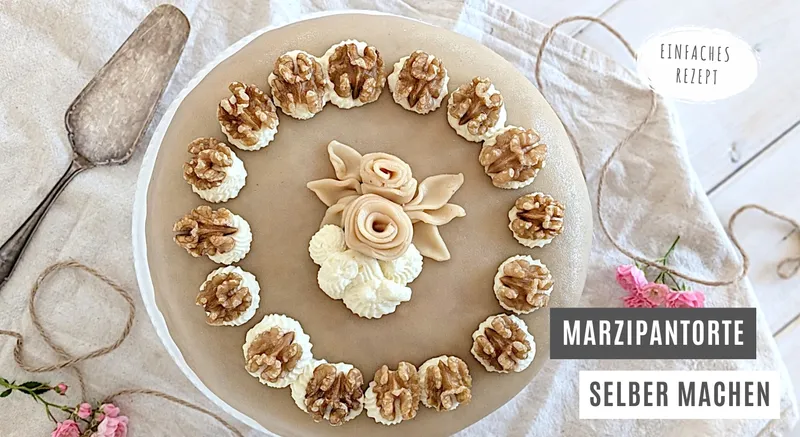 Rezept: Marzipantorte backen