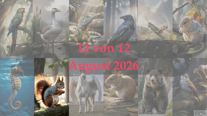 12 von 12 – August 2026 – Eichhörnchen