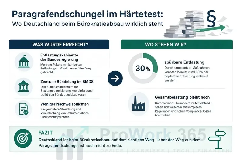 Wo Deutschland beim Bürokratieabbau wirklich steht