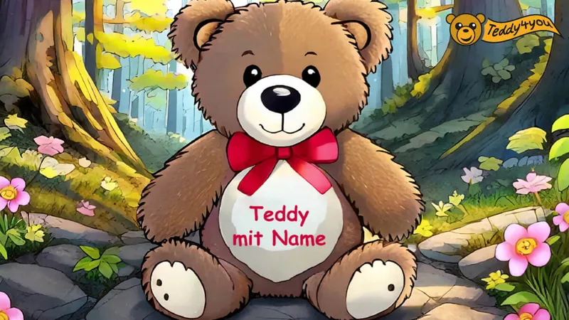 Personalisierte Kuscheltiere mit Namen bei Teddy4you entdecken