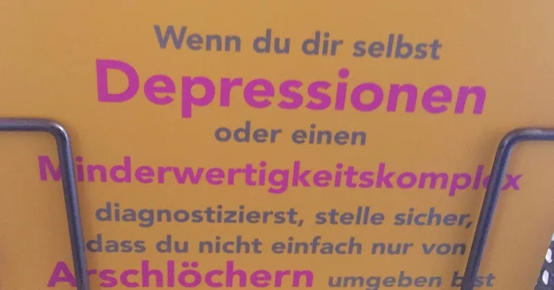 Bist du depressiv oder umgeben von Menschen, die dir nicht gut tun?