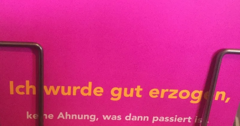 Ich wurde gut erzogen, keine Ahnung, was dann passiert ist.