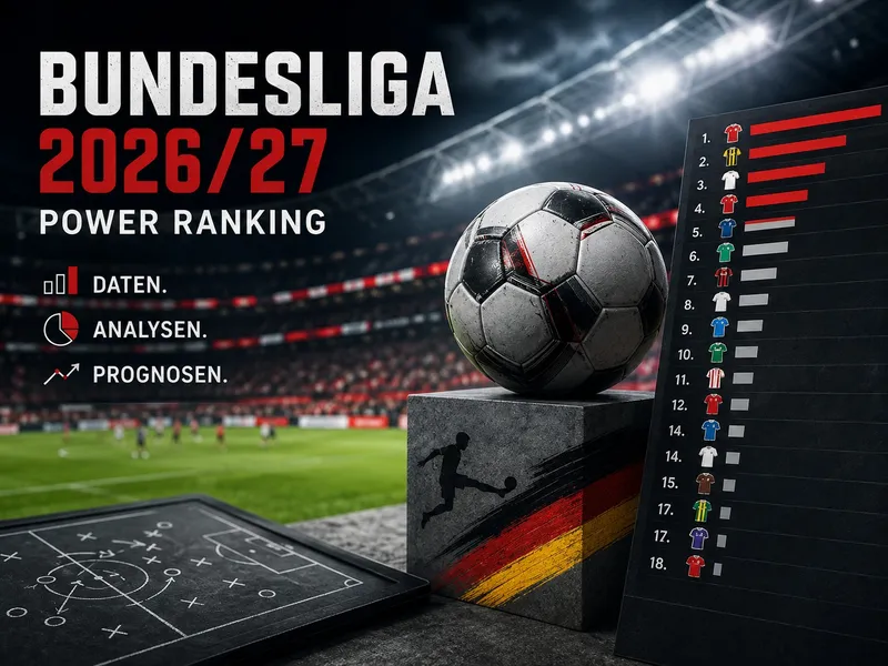Bundesliga 2026/27 Prognose: Das Power Ranking im großen Datencheck