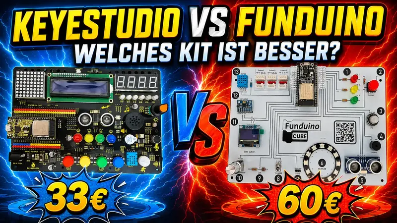 Welches Experimentier-Kit ist besser? Keyestudio Inventor Kit vs. Funduino Cube