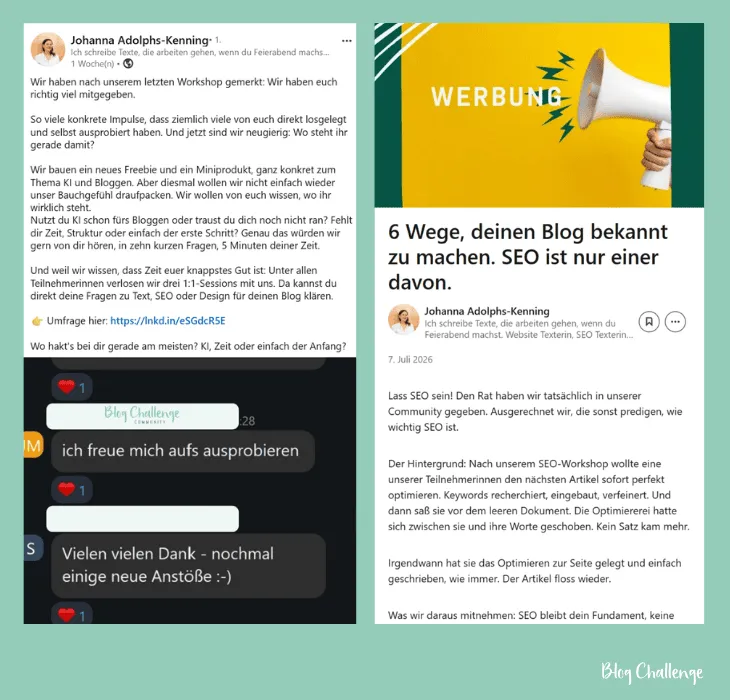 LinkedIn-Artikel oder Blog: Was lohnt sich mehr?