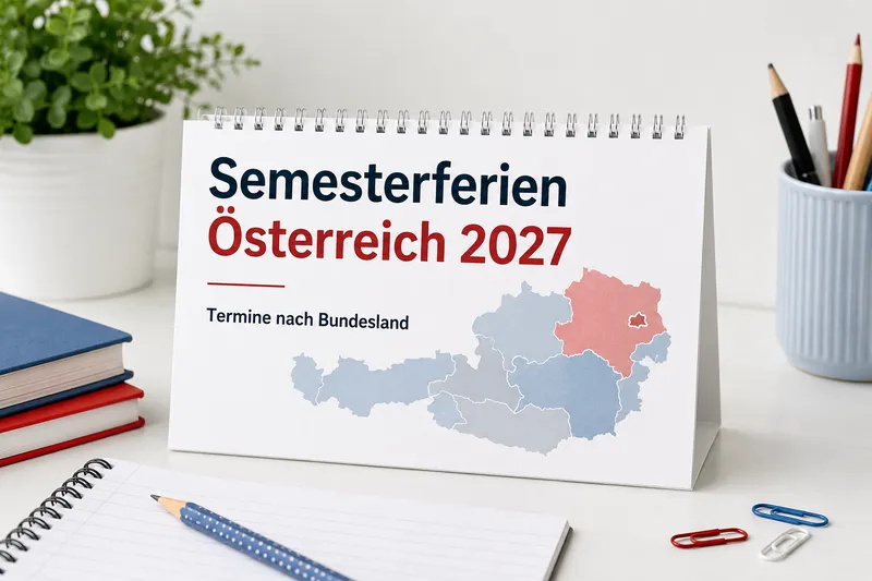 Semesterferien Österreich 2027: Termine nach Bundesland