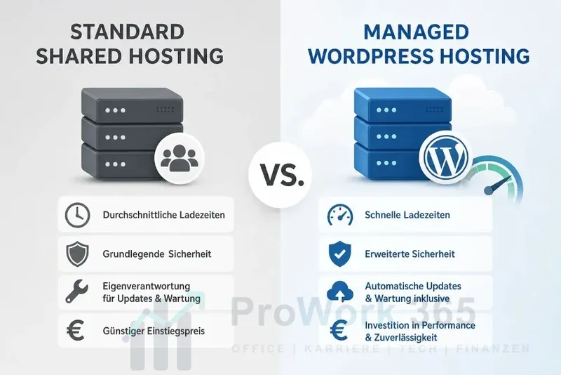 Managed WordPress Hosting oder Shared Hosting? Der große Vergleich