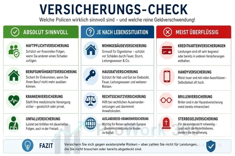 Versicherungs-Check: Welche Policen wirklich sinnvoll sind