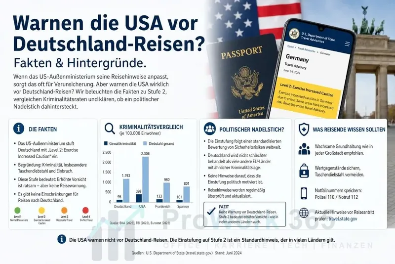 USA warnen vor Deutschland-Reisen? Was steckt dahinter?