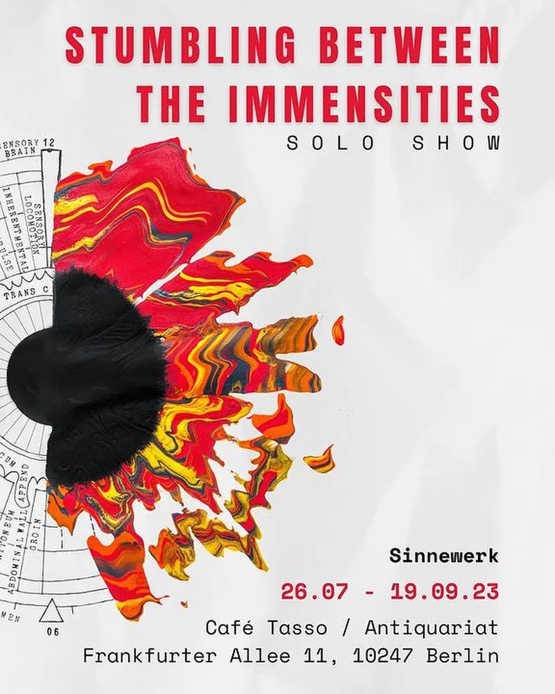 “Stumbling between the immensities” solo show, 26.07-19.09.2023 @Antiquariat Tasso, Berlin