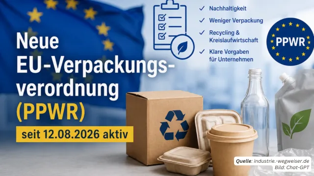 Neue EU-Verpackungsverordnung (PPWR) seit 12.08.2026 aktiv