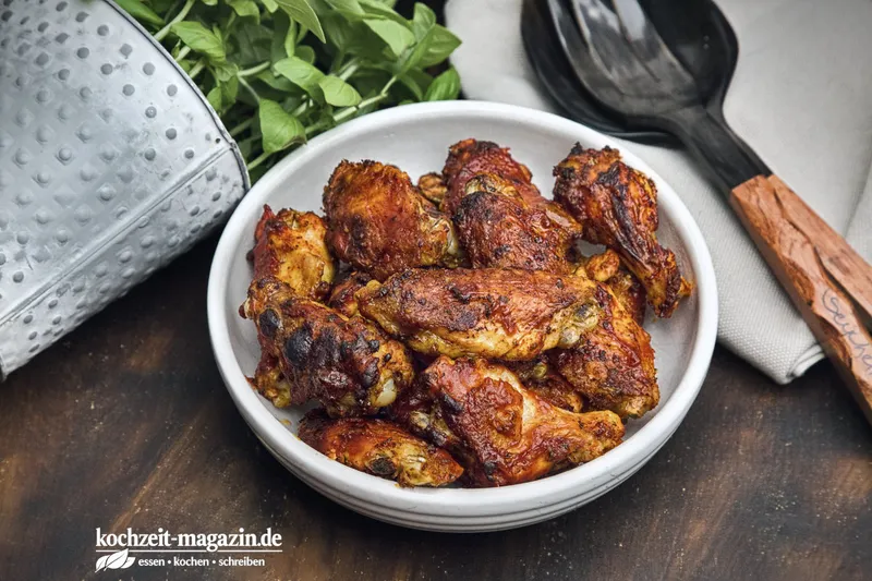 Honey Chili Wings, pikanter Genuss aus dem Ofen oder vom Grill, schnell und einfach