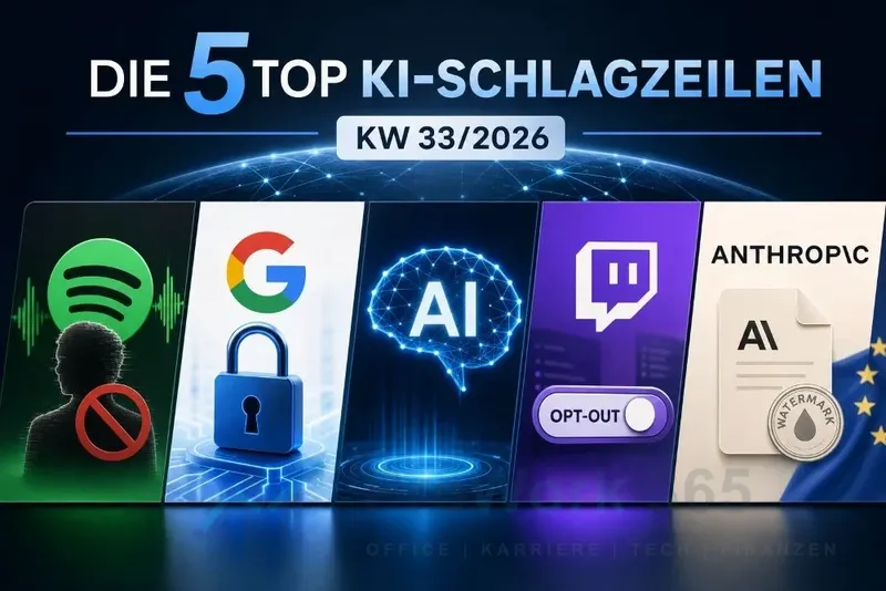 Die 5 Top KI-Schlagzeilen der KW 33/2026