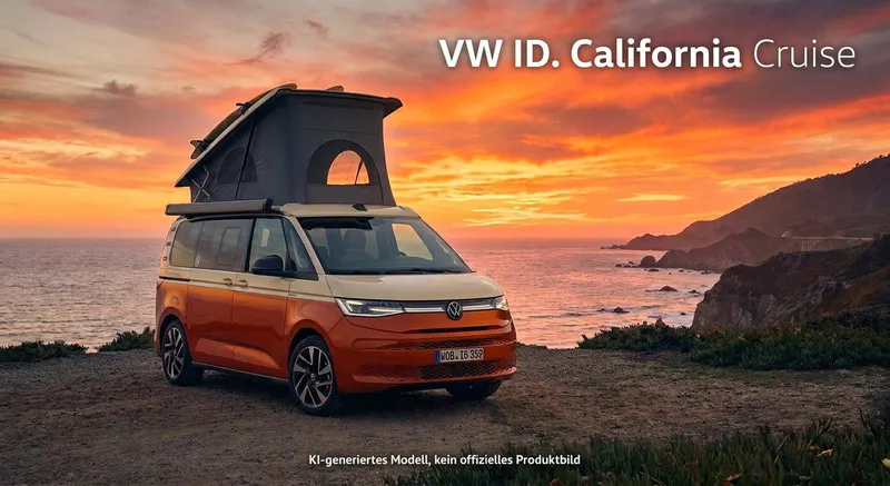 VW ID. California Cruise: Erster elektrischer Bulli-Camper auf dem Caravan Salon 2026 in Düsseldorf