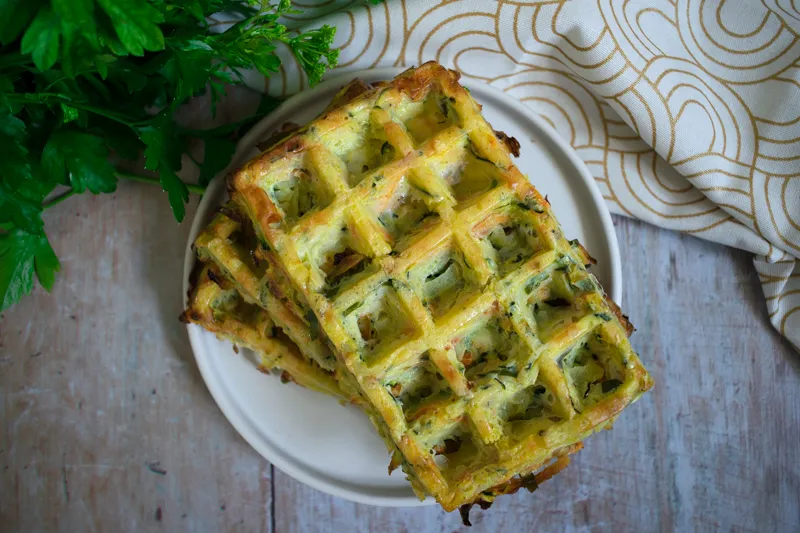 Gemüsewaffeln aus dem Ofen