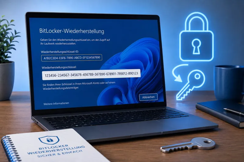 BitLocker-Wiederherstellungsschlüssel finden unter Windows 11