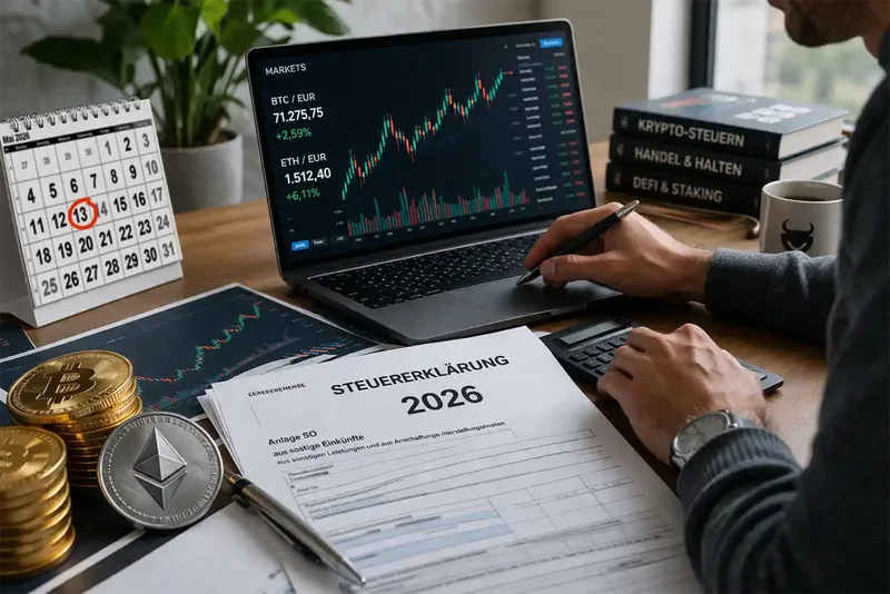 Krypto-Steuer 2026: So schützt du dich vor dem Finanzamt und meldest Gewinne korrekt