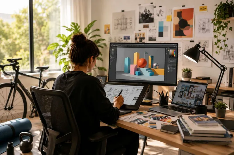 Die kreative Symbiose: Wie KI den Alltag von Designern und Künstlern neu definiert
