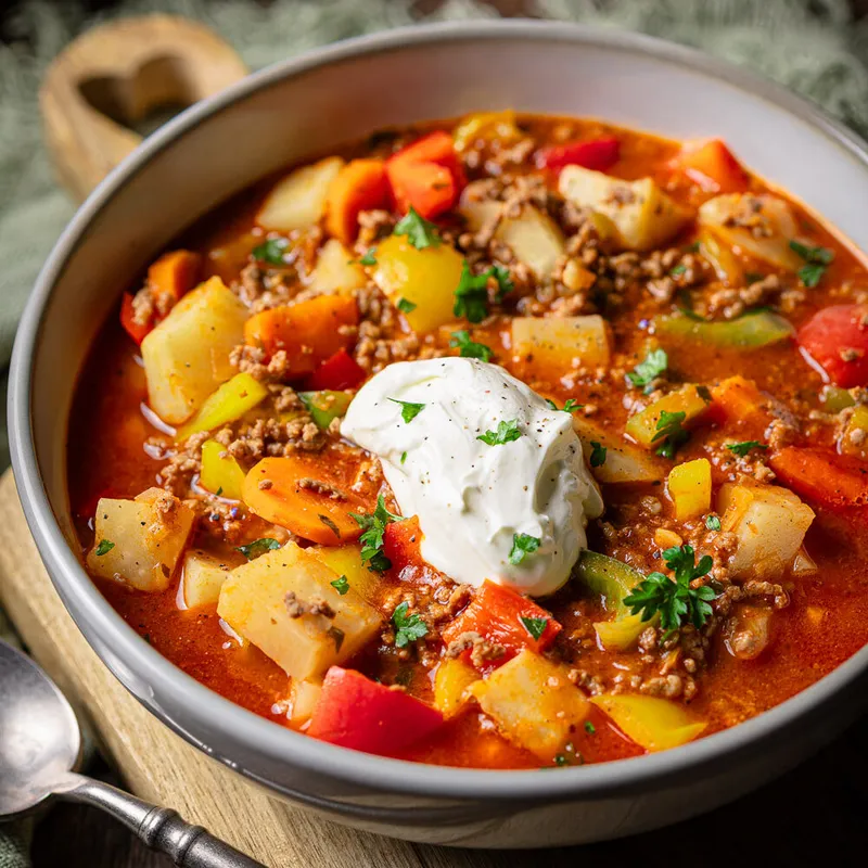 Low Carb Bauerntopf: Deftiger Eintopf mit Hackfleisch