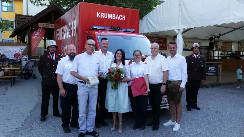FF Krumbach: Parkfest Krumbach mit Fahrzeugsegnung und Vergleichsbewerb