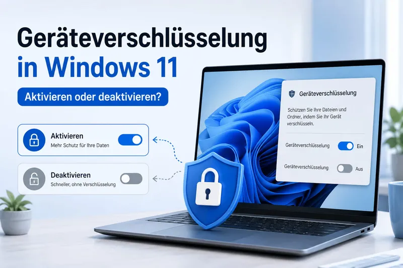 Geräteverschlüsselung in Windows 11: Einschalten oder ausschalten?