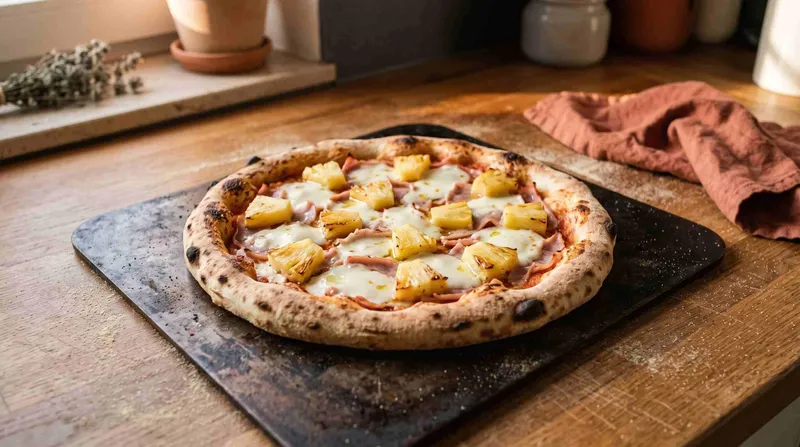 Pizza Hawaii selber machen, ohne dass sie schwimmt