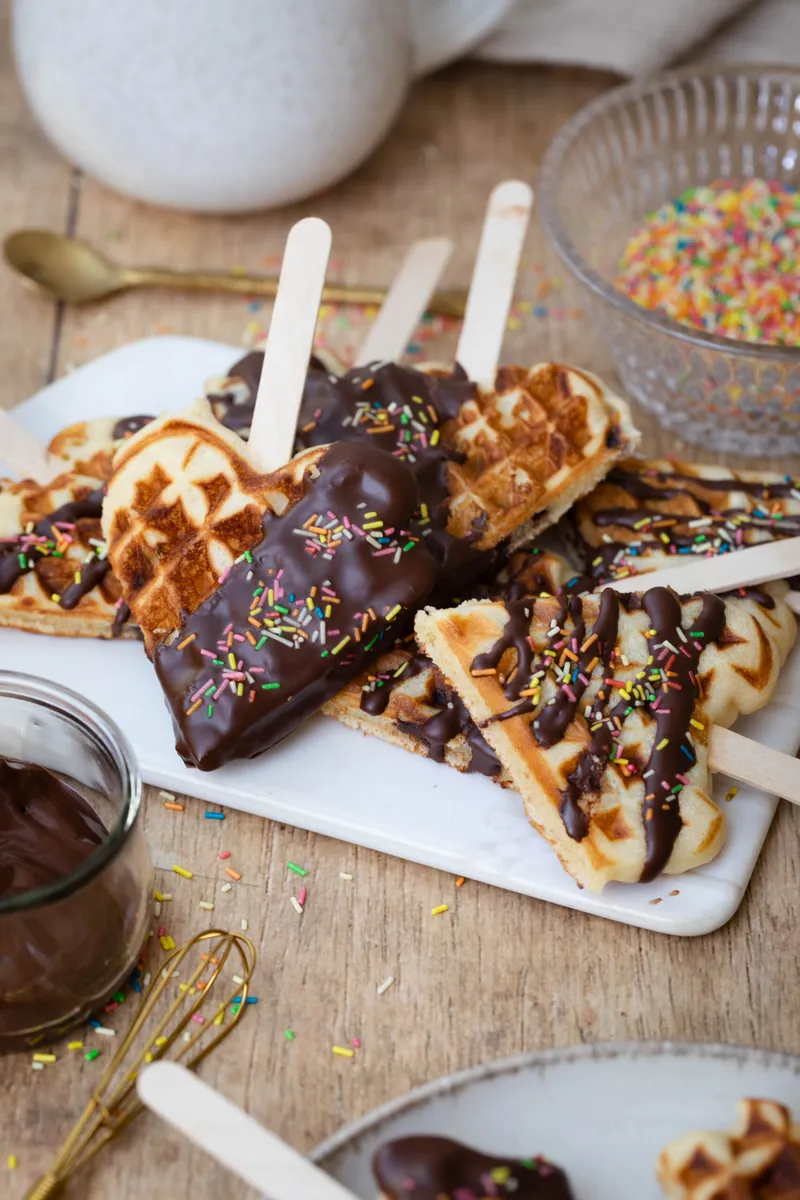 Waffel Lollies