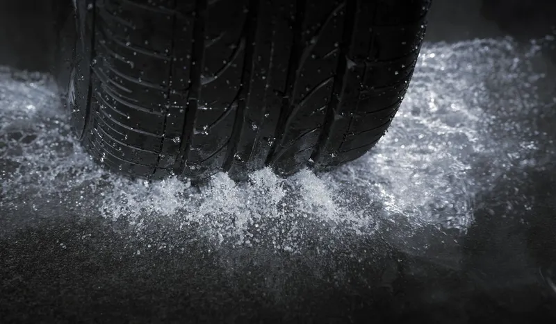 Aquaplaning-Gefahr – plötzlicher Starkregen
