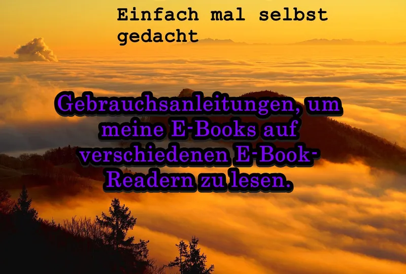 Gebrauchsanleitungen, um meine E-Books auf verschiedenen E-Book-Readern zu lesen.