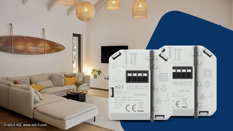Homematic IP: Smarte Unterputz-Schaltaktoren für die Nachrüstung