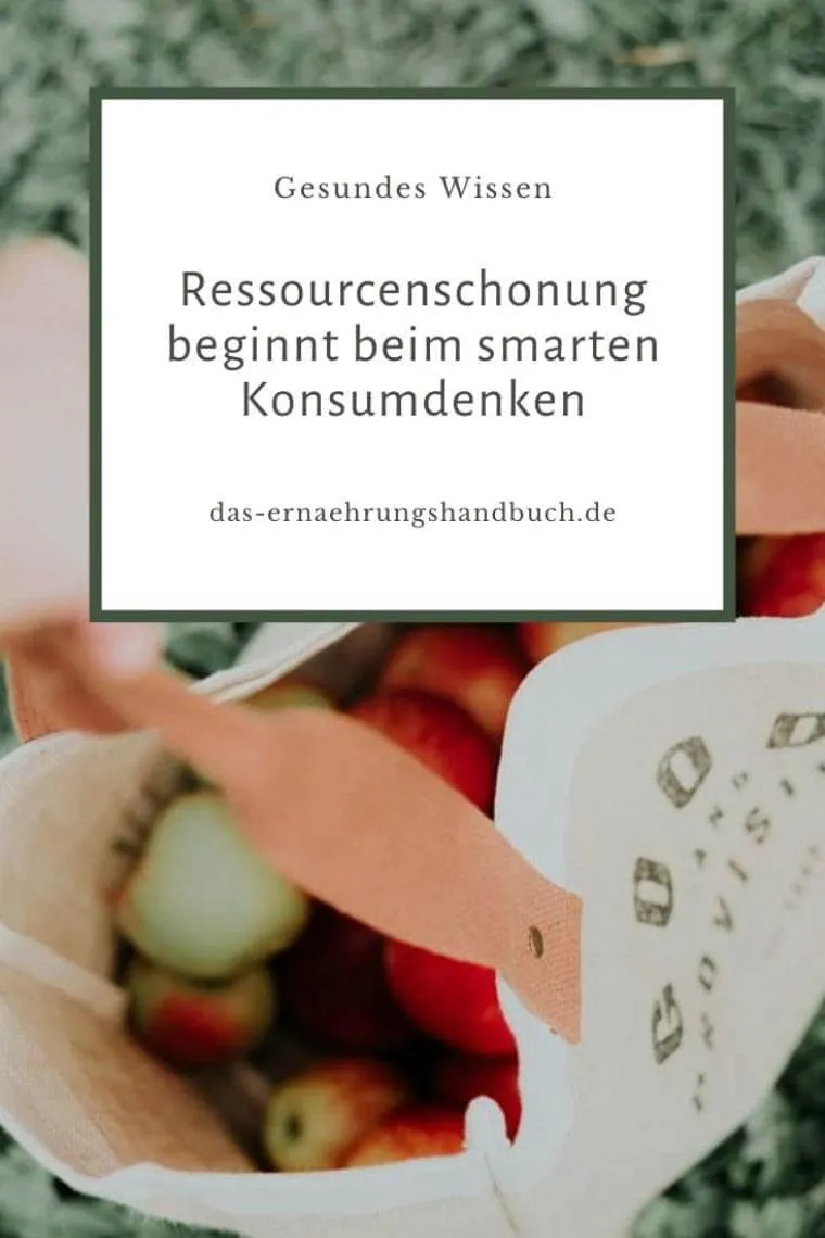 Ressourcenschonung beginnt beim smarten Konsumdenken