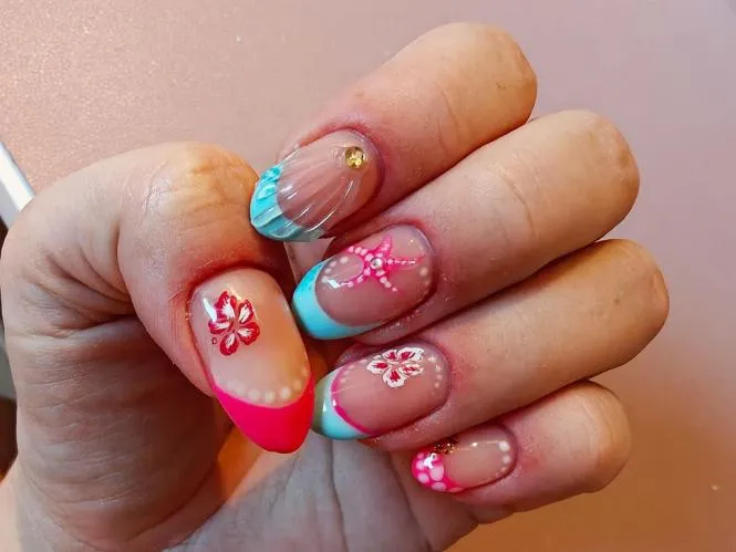 Sommer Nageldesign: Mein tropischer Beach-Look