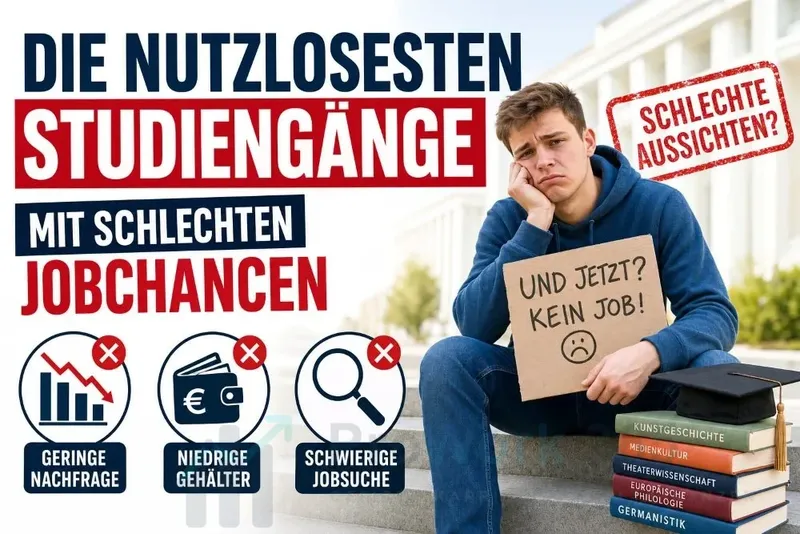 Die nutzlosesten Studiengänge mit schlechten Jobchancen