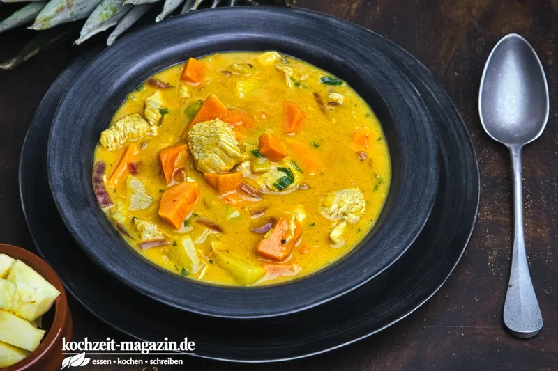 Puten Curry Jamaica, ein Gericht aus der unkomplizierten Alltagsküche, so gelingt es