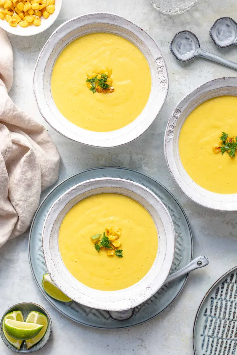 Maissuppe mit Kokosmilch