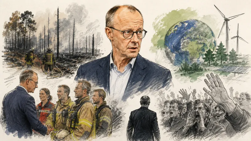 Warum wurde Merz in Hürtgenwald ausgebuht und was sagte der Bundeskanzler nach dem Waldbrand am 22. August